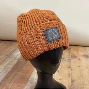 Adidas One Size Fits Most Knit Burnt Orange Rust Ribbed Knit Beanie Outdoor